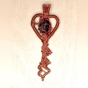 Black Tourmaline / Copper Pendant